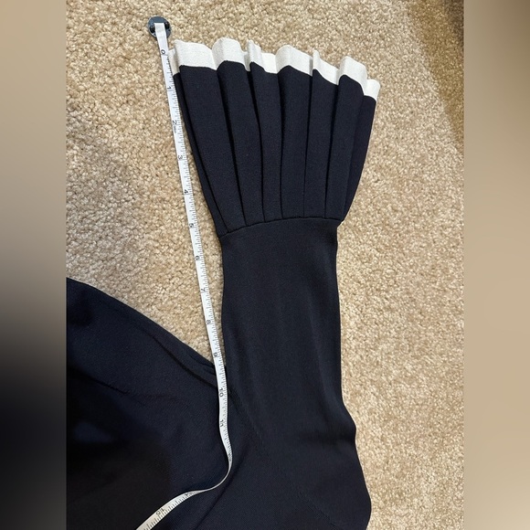 COS Pleated Sleeves Knitted Dress Black Size XS - Picture 8 of 13